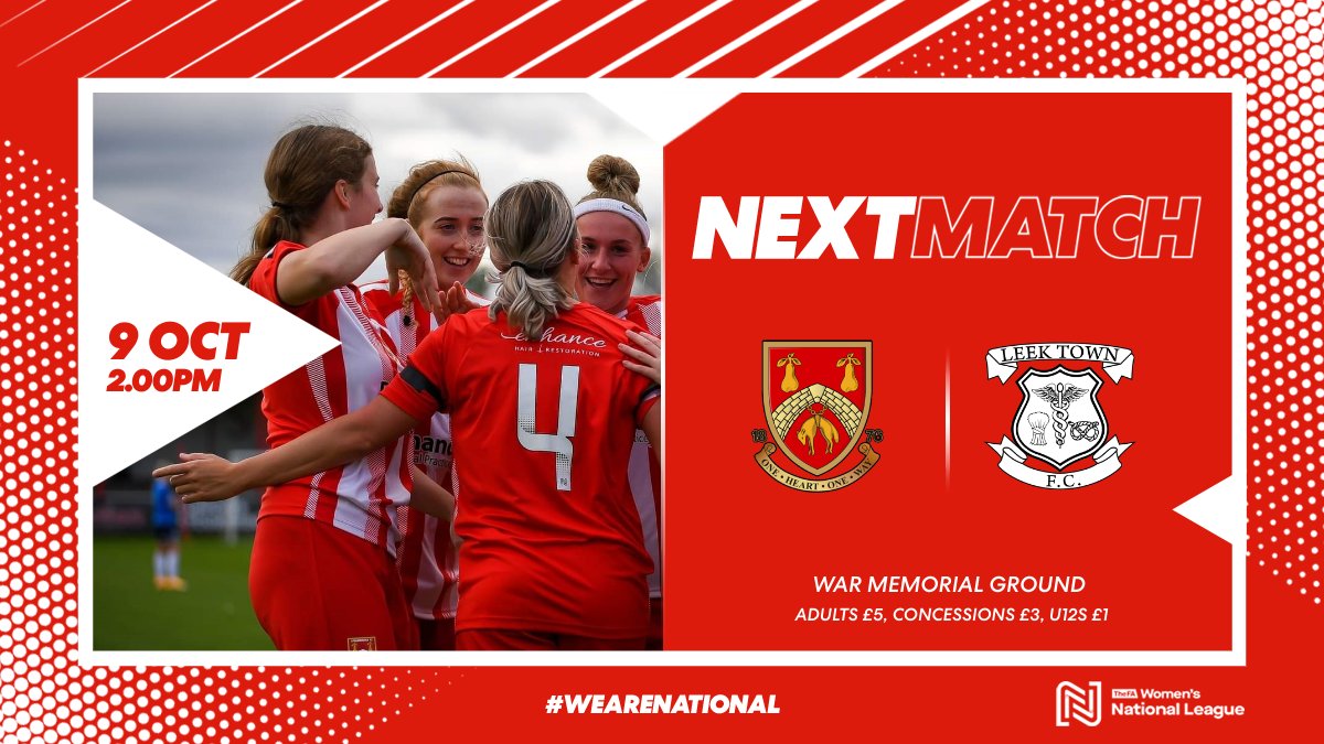THREE DAYS! This Sunday we're back at the WMG to take on <a href="/leektownladies/">Leek Town FC Women</a> in the <a href="/FAWNL/">FA Women's National League</a>! Tickets are on sale now! #Glassgirls #StourFamily #HerGameToo 🔴⚪
stourbridgefc.ktckts.com/event/sbg2223w…