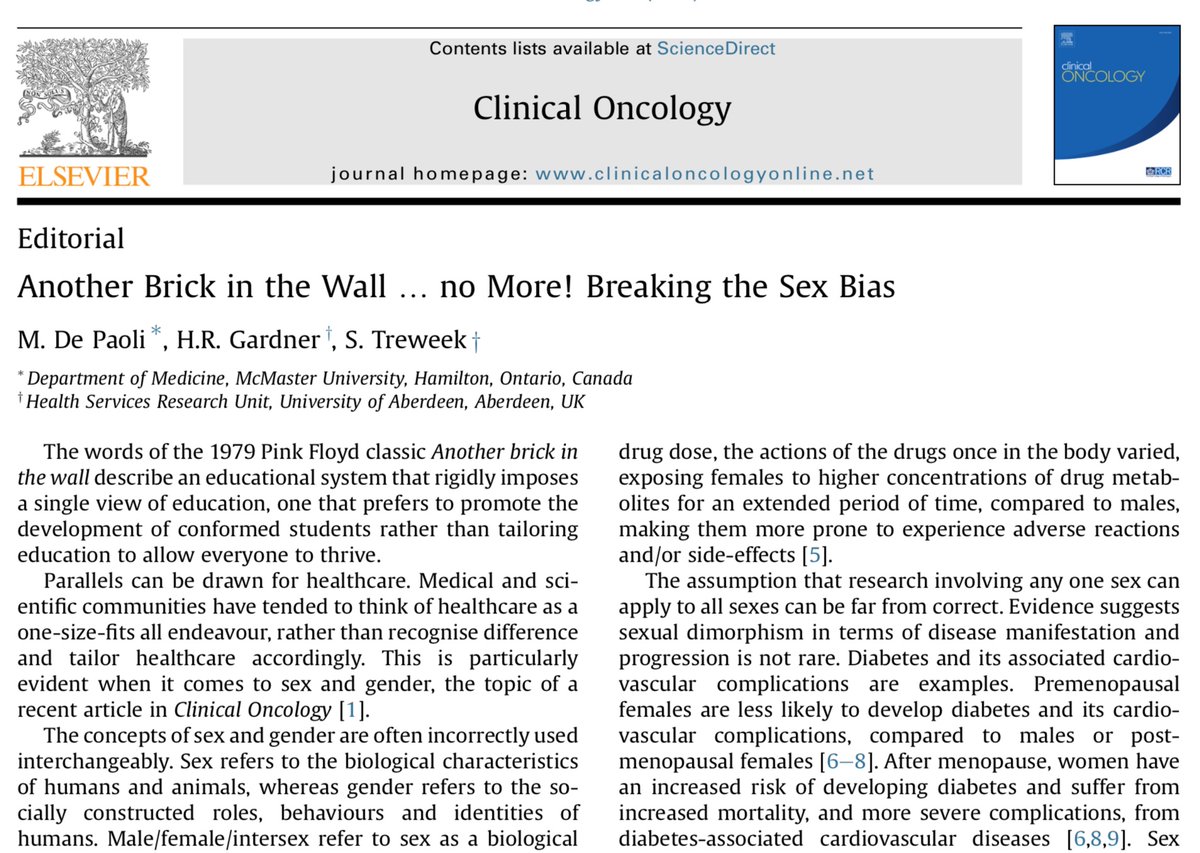Breaking the sex bias– why it's important to think about the potential for sex and gender effects when designing, analysing and presenting health research authors.elsevier.com/a/1fsz53K%7E8R… 

#ICTMC2022