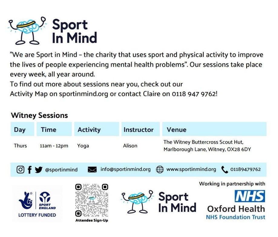 Sport in Mind is a mental health charity with a mission to improve the lives of people experiencing mental health problems through sport and physical activity. Visit sportinmind.org to find out about activities in your local area. #BeKindToYourMind