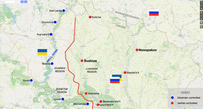 AmilKar2307's tweet photo. Des collaborateurs des envahisseurs russes fuient Svatove dans la région temporairement occupée de #Louhansk. Trois bus ont emmené les traîtres à #Novopskov. Source: Informations opérationnelles de l'état-major général des forces armées ukrainiennes à 06h00 le 6/10/ 2022 #Kherson https://t.co/SEV8Pfe686