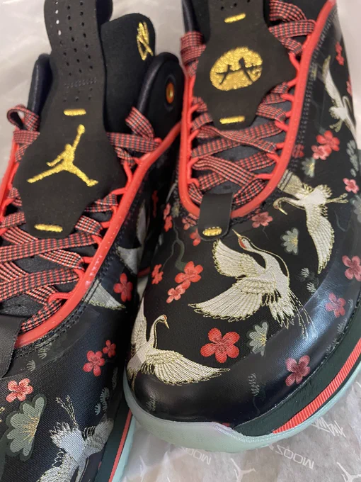八村塁モデルのジョーダン36刺繍がとても緻密で着物のようだー!#AirJordan #八村塁 #ruihachimura #エアジョーダン 