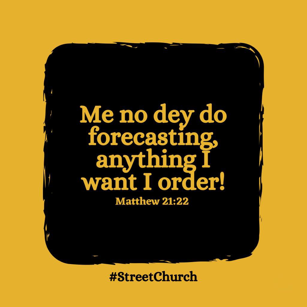 streetchurchh's tweet photo. Children of rich man no dey bother about somethings because dem no say their papa cover them, no need to play kalo kalo because e sure for them say they just need ask and e go sup.

We wey be children of God as well, our father get the whole world for him hand, https://t.co/WEo2J7dH7s