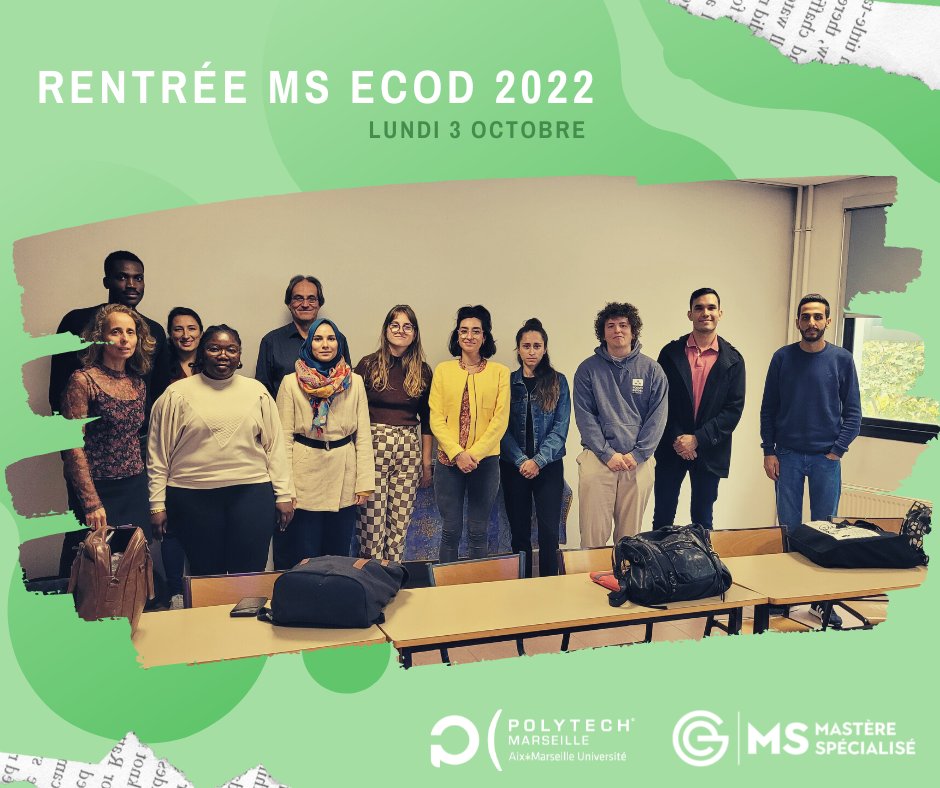 PolytechMars's tweet photo. ♻️Rentrée MS ECOD 
Lundi 3 octobre, nous avons accueilli la 3ème promotion du Mastère Spécialisé® ‘Economie Circulaire et Organisation Durable’ (ECOD). 
#economiecirculaire #mastèrespécialisé #ECOD #PolytechMarseille https://t.co/rSQR6AFkDh