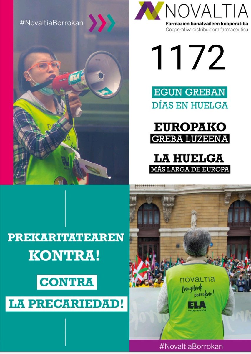 NovaltiaGreban's tweet photo. Hoy nos concentramos en #galdakano ante las farmacias Pérez Gabiola y Hernández García COMPLICES DE LOS DESPIDOS Y LA PRECARIEDAD EN @Novaltia
NO A LOS DESPIDOS!!!
NO A SUELDOS DE MISERIA!!!
NOVALTIA NEGOCIACIÓN REAL YA!!!
#NovaltiaBorrokan https://t.co/TKioWjQ2ZY