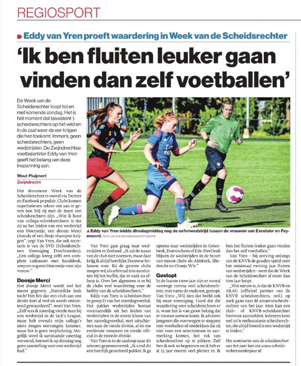 Mooi interview mogen geven voor De Week van de Scheidsrechter! #knvb #weekvandescheidsrechter #scheidsbedankt