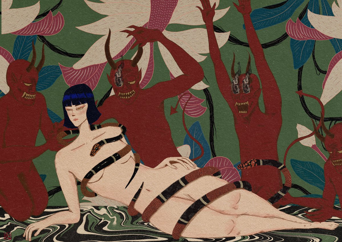 “𝐃𝐞𝐦𝐨𝐧𝐬’ 𝐋𝐚𝐬𝐭 𝐒𝐮𝐩𝐩𝐞𝐫” is now available on <a href="/foundation/">Foundation 🌐</a> 

This is a story about a prey and its’ predators, a woman and her delusions, about trust, and deception.

RTs are much appreciated 💚
Link below