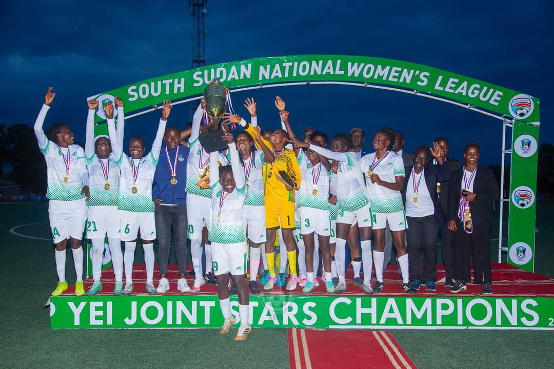 sam_dantes's tweet photo. @YeiJointStarsFC are the South Sudan Women's National League champions 2022-2023 ๐
Congratulations #SuperQueens ๐
@SSFAWomen @starlets4change @ssfa_com @Cecafaonline @CAFwomen https://t.co/cjsVaW9LMd