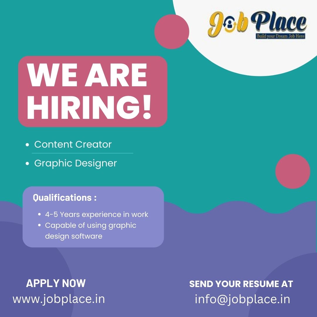 WE ARE HIRING 
> Content Creator
> Graphic Designer
#new #update #latest_job #today #hiring #opportunity #resume #recruitment #job_seeker
