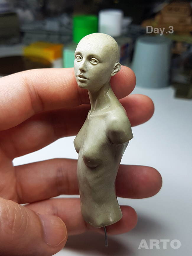 GwangyeolLee's tweet photo. Today's work goes a step further than yesterday's and adds volume to shape the figure's body type.
#arto #artopd #artoproduction #art #arttoy #toy #figure #miniature #sculpt #sculpture #sculptor #sculpting https://t.co/eyNUovevRr