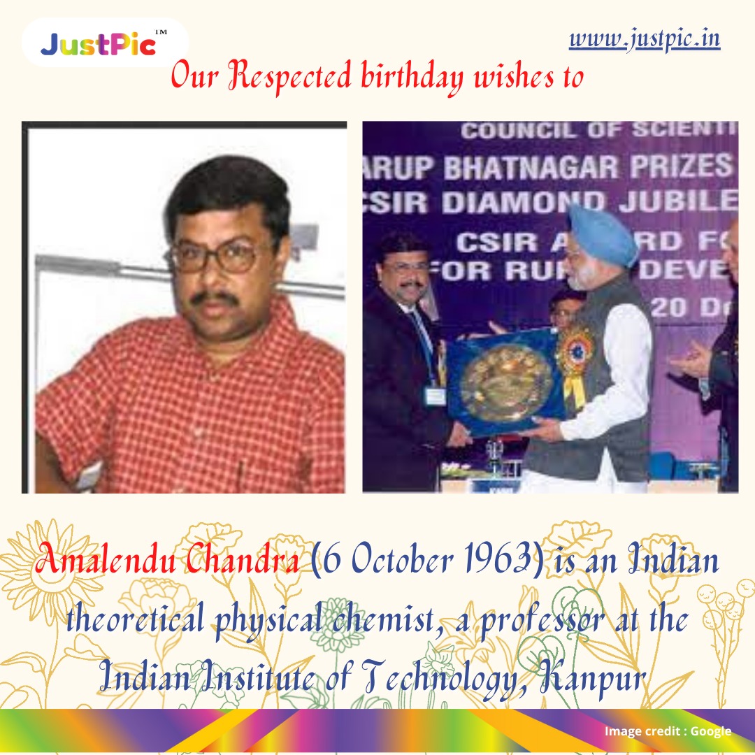 JustPicNetwork's tweet photo. #OnThisDay #JustPic Wall of Passion
Shanti Swarup Bhatnagar awardee Indian theoretical physical chemist and professor @AmalenduChandra (6 October 1963) from @IITKanpur .
@edigarajesh
#JustPic #passionatenetwork #passionatepeople #indian #physcist #chemist #theories #research https://t.co/1l46hSEXRb