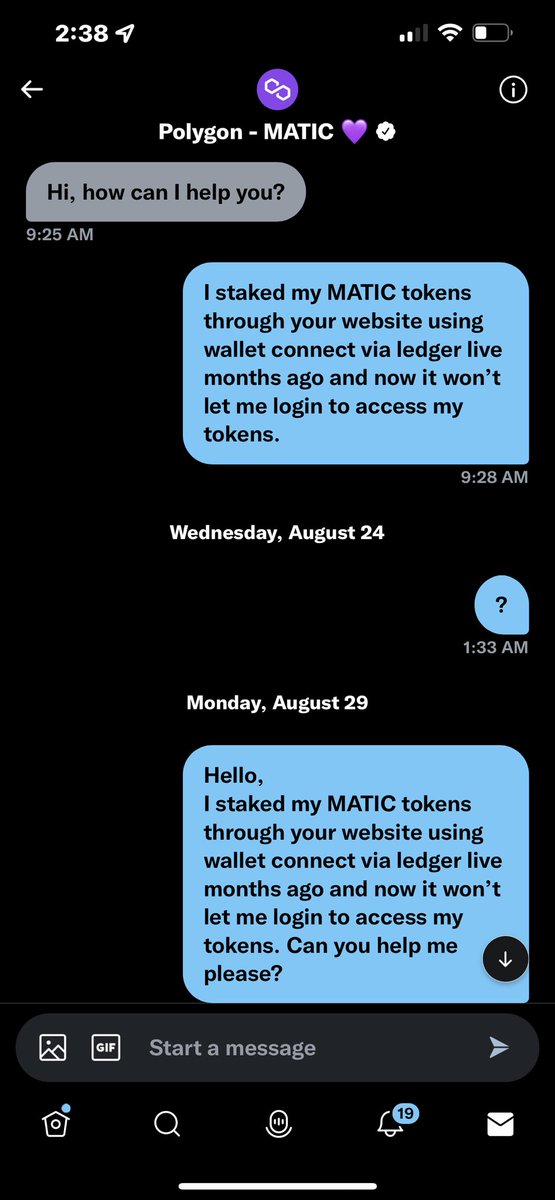 TheBigChangeUp's tweet photo. @0xPolygon Still haven’t gotten an answer…. https://t.co/TQ3TPEJYIj