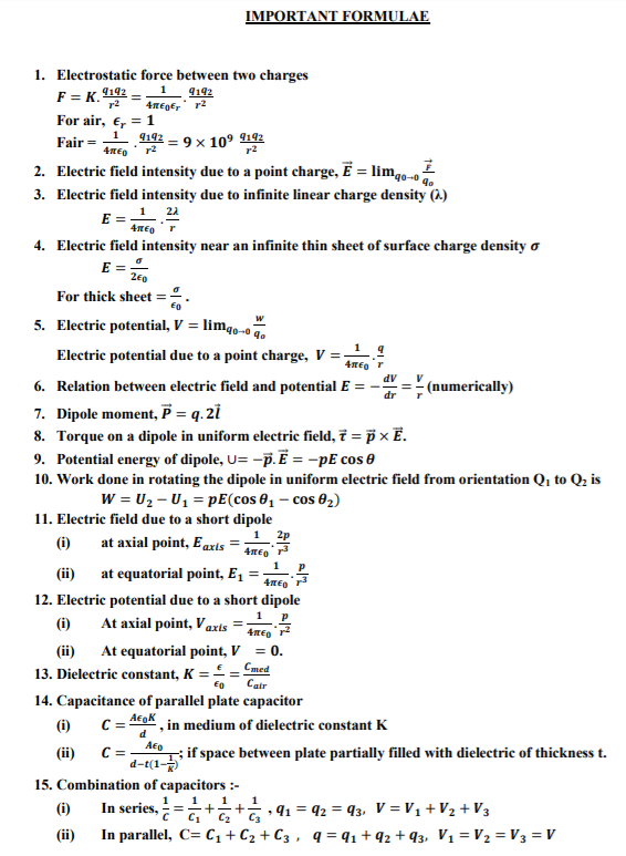 MedPrepofficial's tweet photo. Important Formula For Electric Charge and Field
#MEDPREP #physics #physicsmemes #physicsfun #neetphysics #physicsexam #physicsformula #neetphysicsformula #physicsformulas https://t.co/vkvzW2uchF