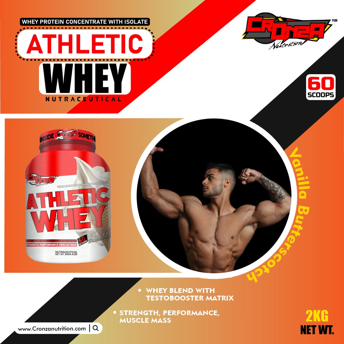 CronzaNutrition's tweet photo. Cronza Nutrition's Athletic Whey Protein Supplement
☆
Whey Blend with TestoBooster Matrix 
☆
Available in Vanilla Butterscotch Flavour 

#CronzaAthleticWhey #CronzaNutrition #wheyproteinpowder
#wheyproteine
#indianprotein #wheyprotein #wheyproteins #CronzaWheyProtein https://t.co/cX0WMbWHFG