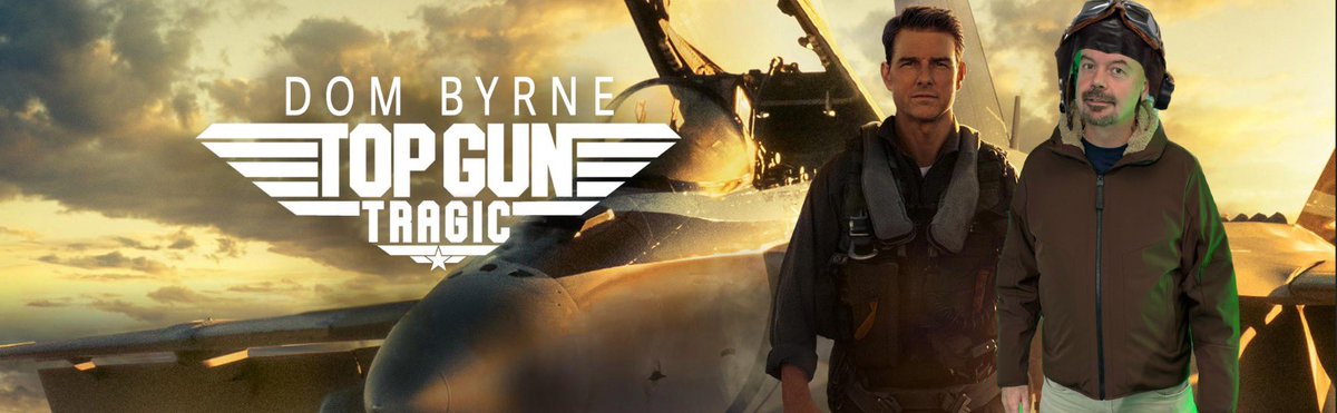ChrisMoyles's tweet photo. The new movie poster for the new movie starring @domisatwit #topguntragic https://t.co/PaooBijdfn