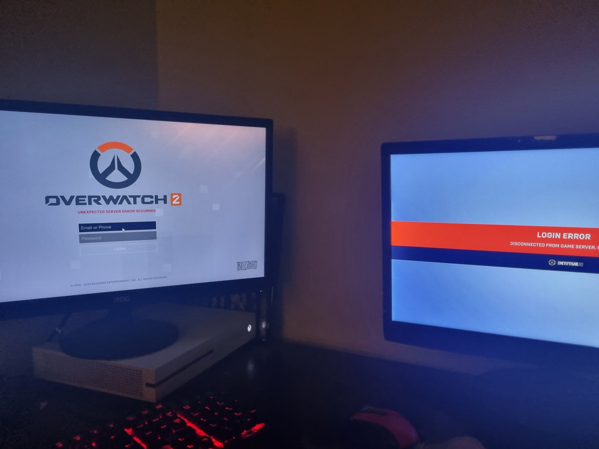 Miss_Kezzy's tweet photo. "So how's Overwatch 2 going?" 
Well it's now been 36 hours since release and I'm still getting this on PC AND console.. I've tried every "fix" suggested. 36 HOURS?! 
@PlayOverwatch ? #Overwatch2 https://t.co/AWoOJV13FQ