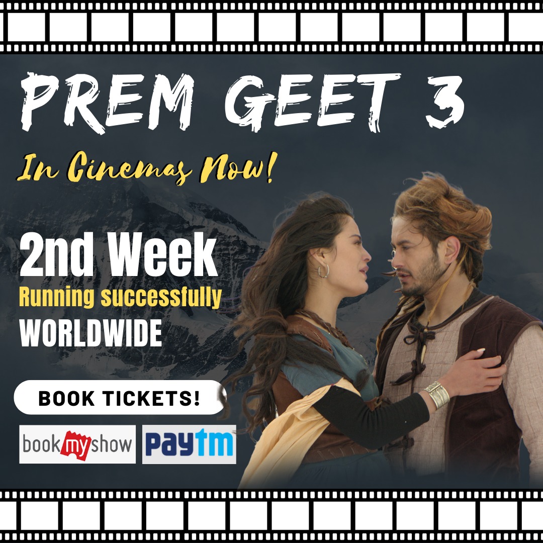 MovieManiaNepal's tweet photo. 2nd week running successfully worldwide
Book ur tickets now
#bookmyshow and #Paytym 💕
@ZeeMusicCompany
@pradeepktweets
@Prashant81001
@KristinaGrgoffl
@santoshsennepal
@yogeshlakhani
@UFOMoviez
@Media_Fourth
#PremGeet3 #indonepalifilm #PremGeet3inIndia #2ndweeks #successful https://t.co/Xho1o1KR17