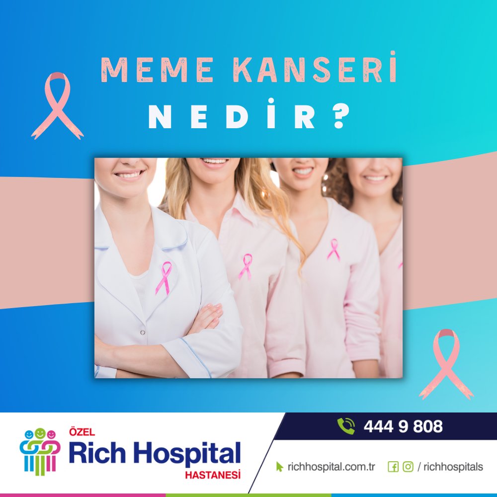 Meme Kanseri Nedir?
     Meme kanseri sekiz kadından birinde görülen, yakalanma riski en yüksek kanser türüdür. Meme dokusunda bulunan hücrelerde ortaya çıkan bir kanser türüdür. En sık görülen tipi süt kanallarında gelişen “duktal tip” olarak adlandırılan tipidir. #memekanseri