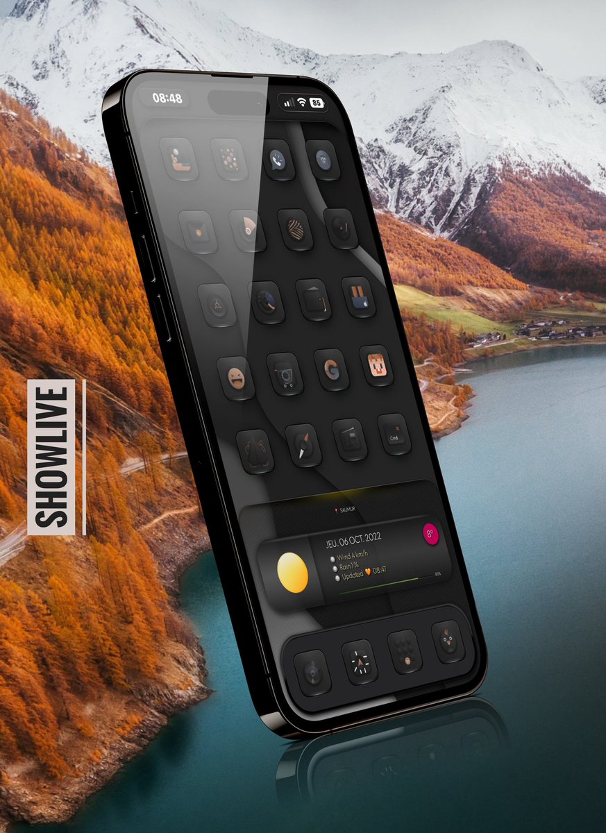 TeboulDavid1's tweet photo. Thursday coffee ☕️ on #iOS1602 with #ShowApp 🌴🌴🌴
.
.
🔘 #ShowLive⚡️@SeanKly
🍊 Icons @boots6972
.
.
#ios16homescreen
@screenshot_pro
#ios16icons
#shortcuts
#Wallpaper me
#iPhone13ProMax
#iPhone14ProMax
#ShowLive🤗 Swa62 https://t.co/es7sxMCNSw