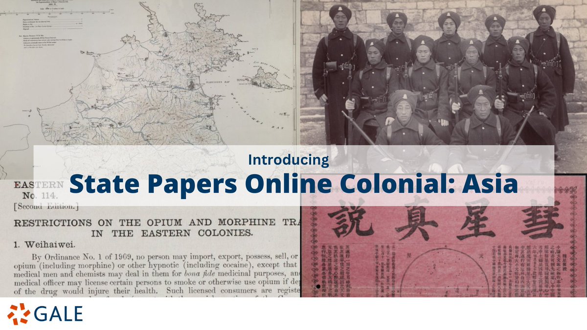 New #SPO series! #StatePapersOnline Colonial. 
Documents digitised for the first module record the early tradings of the East India Company in the East and the transition from trading posts to colonial governance, to decolonisation, across four centuries. 
review.gale.com/2022/10/04/sta…