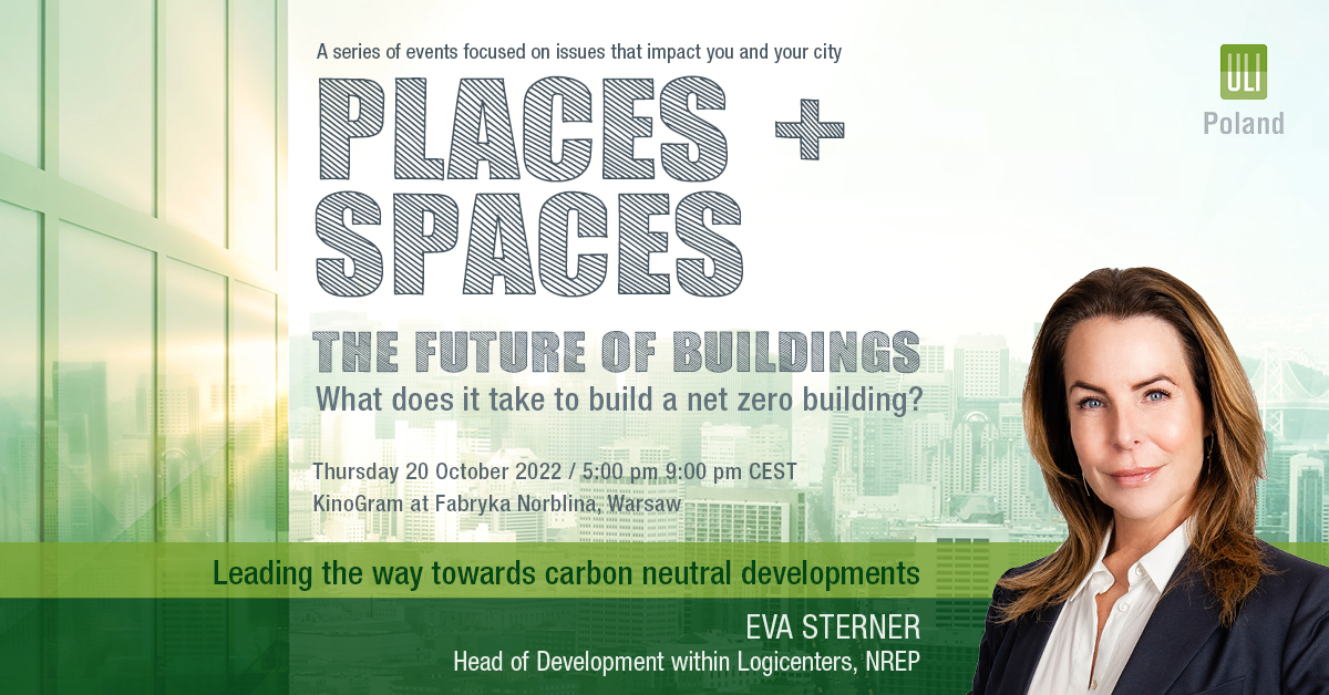 ULIPoland's tweet photo. How to reach #zero embedded and #zero operational #carbon without any cost increase over the life cycle of new developments? Join us to listen to  Dr Eva Sterner, Head of Development within Logicenters at NREP
✅Register now https://t.co/rBM0OyPOXN https://t.co/TI7PS9zu97