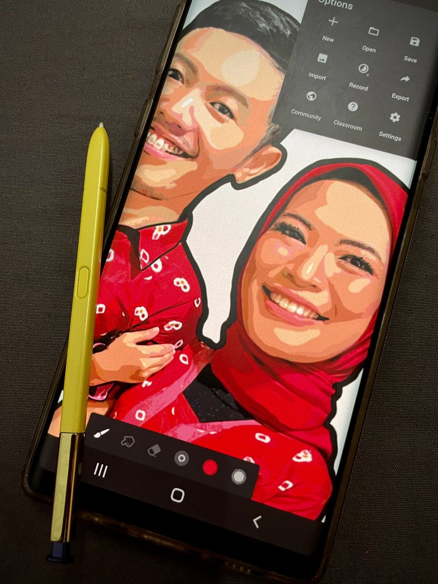 anchatopia's tweet image. kegabutan tadi malem, iseng tongolin s-pen #samsung #samsunggalaxy #samsungnote9 #spen cc @skresnapra