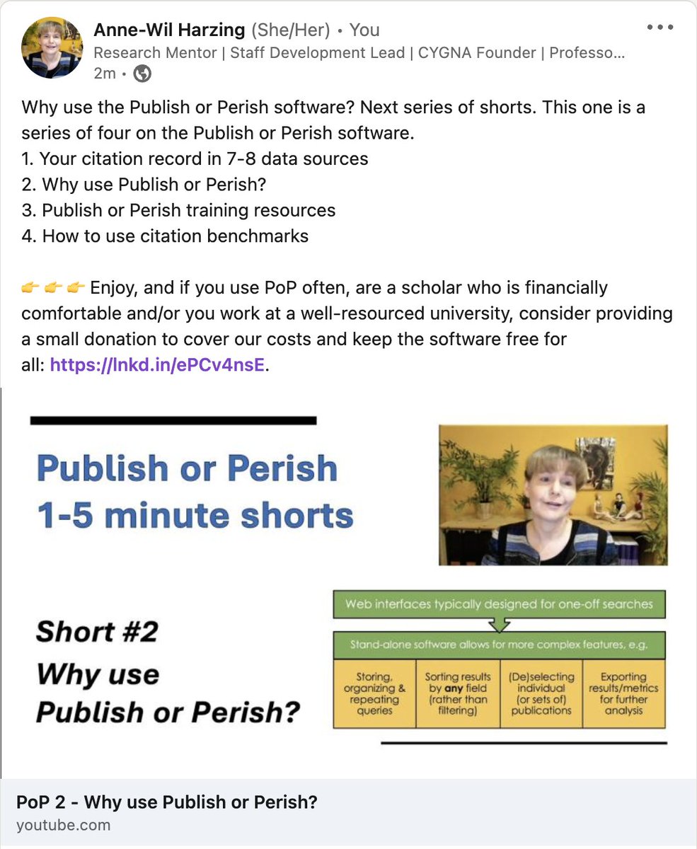 Next series of video shorts: 
linkedin.com/posts/anne-wil…

<a href="/Write4Research/">Writing For Research</a> @LISResearch <a href="/LISResearchAu/">LISResearchAu</a>  
<a href="/GScholarDigest/">Not just Google Scholar's Digest</a> <a href="/TilburgU_LIS_RS/">LIS Research Support - Tilburg University</a> <a href="/MDXLibrary/">MDXLibrary</a> <a href="/MDX_BusAndLaw/">MDX Faculty of Business and Law</a>