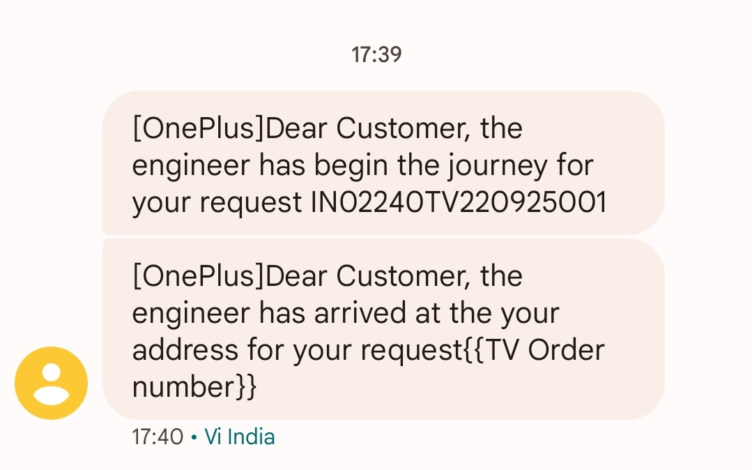 thakursahab_20's tweet photo. @OnePlus_Support this is such a nonsense no reply frm your side and u r jst sending fake msg that engineer will arrive,your whole brand is fake if you ppl can't handle customer just shut down your business,&amp; I want my TV replaced this is such a disgrace on you.@RelianceDigital https://t.co/IyHVZxMAhy
