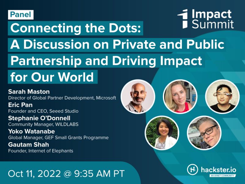 🚀Can't wait to join @Hacksterio 's #impactsummit, our founder @256ericpan will be present on Day 1 PANEL “A Discussion on Private and Public Partnership and Driving Impact for Our World”！Join now: events.hackster.io/impactsummit