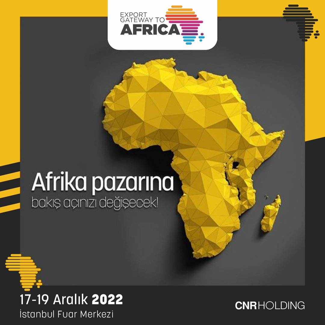 Dünya pazarında iz bırakmaya hazır mısın?
Export Gateway to Africa, Afrika'dan gelecek profesyonel alıcı ve alım heyetleri ile uzun vadeli iş anlaşmaları yapma fırsatı sunuyor…

📅 17-19 Aralık 2022
📍İstanbul Fuar Merkezi

-

#trade #exportgatewayafrica #africa #export #ihracat