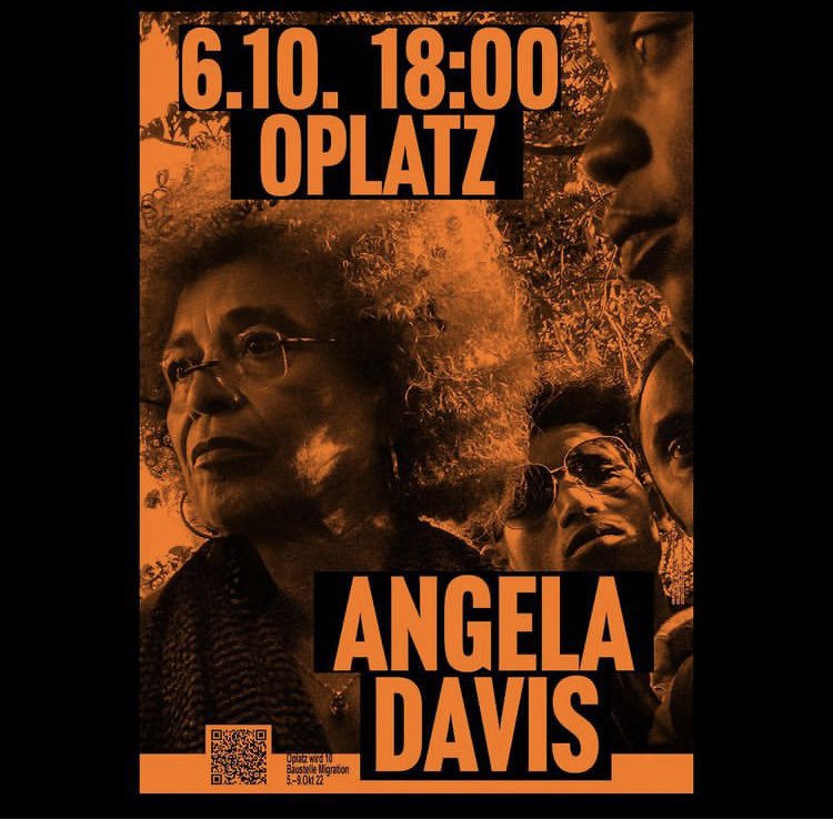 Tonight @Oplatz - much looking forward to it & to listen to fabulous Angela Davis! See you there ⤵️