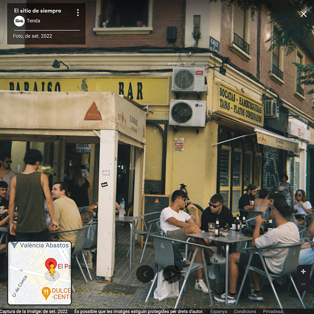 Ya está fuera EL SITIO DE SIEMPRE.
Només ens queda agrair a les de sempre per fer-ho possible:
- Bar el Paraíso
- Maria Varo i Jaime Rod
- La nostra gent

Y mención especial para Roger García, por entender y hacer suyo también este tema.

AQUÍ EL SINGLE▶️ linktr.ee/Tenda_grup