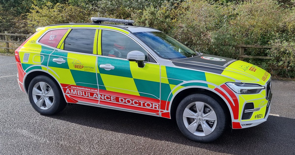 BeepDoctors's tweet photo. Proud to showcase our @BeepDoctors  fleet, working with @NWAmbulance
Service across #Cumbria 24/7 365 to make a lifesaving difference. 

#XC1 donated by @Smarterm3tering 
#BD1 #BD2 donated by @SellafieldLtd 

@PVDobsonMotors @JackHodsonLtd @jeanettegriggs #ThankYou https://t.co/XdSV1cAyMt