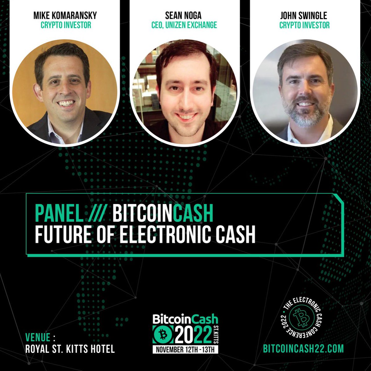 #bitcoincash22 - The #electroniccash #conference #stkitts #bch #bitcoincash #cryptocurrency #bitcoin #caribbean #experience

#panel #speakers