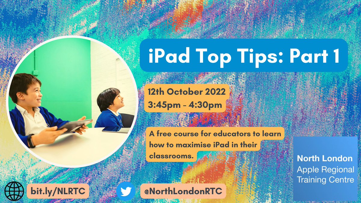 North London RTC (@northlondonrtc) on Twitter photo ๐ We are looking forward to our <a href="/AppleEDU/">Apple Education</a> training course this Wednesday
๐ฉ๐ผโ๐ซ <a href="/MissHorrigan/">Miss Horrigan</a> & <a href="/MissWilliamsADE/">Cassey Williams</a> are looking forward to exploring top tips for the use of iPad in classrooms
๐ป Click the link to book your space - bit.ly/NLRTC
#edtech ๐ We are looking forward to our <a href="/AppleEDU/">Apple Education</a> training course this Wednesday
๐ฉ๐ผโ๐ซ <a href="/MissHorrigan/">Miss Horrigan</a> & <a href="/MissWilliamsADE/">Cassey Williams</a> are looking forward to exploring top tips for the use of iPad in classrooms
๐ป Click the link to book your space - bit.ly/NLRTC
#edtech