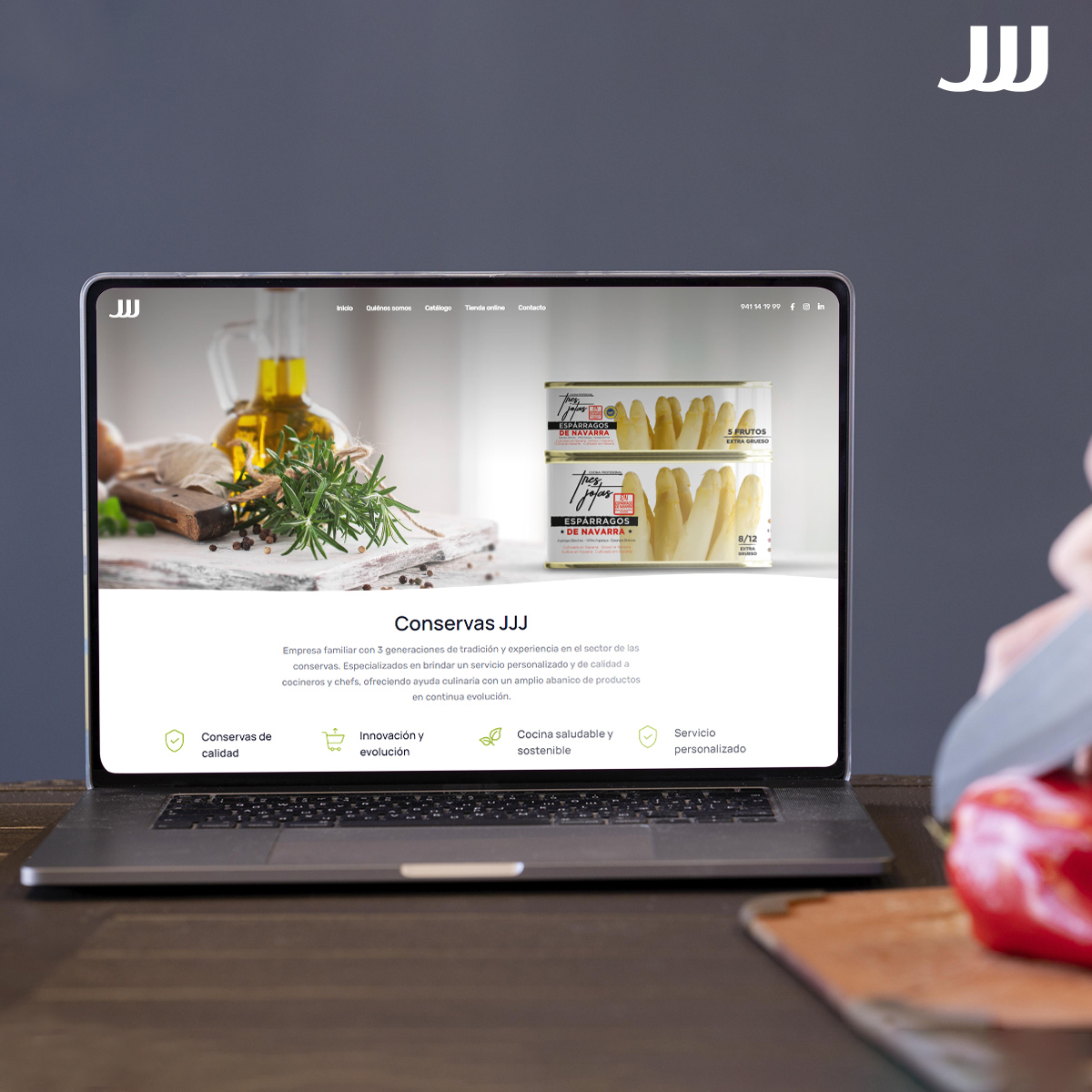 procesyva's tweet photo. Pasión ♥️ y esfuerzo 💪 en cada proyecto, nueva web y tienda online para Conservas JJJ #Ahoraeselmomento para hacer crecer tu negocio, somos el compañero ideal para tu aventura digital.
#Somosloquehacemos #Hacemoscrecertunegocio
👉https://t.co/uHHzBOG6Ek https://t.co/gSEOsSSFq5