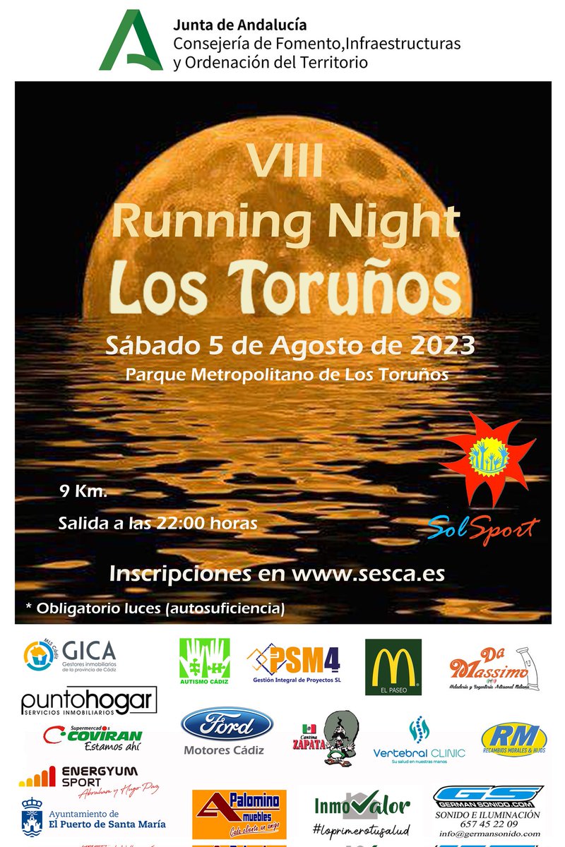 CDSOLSPORT's tweet photo. Atentos Runners, abrimos Inscripciones el próximo lunes 10 de octubre en https://t.co/oKgmRNcmkl
@ParqueTorunos
@ElPuerto
@GicaMLSCadiz https://t.co/Ix4q1xy8MC