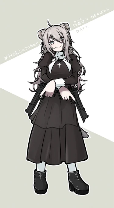 頭の(ウィンプル)オフ差分 