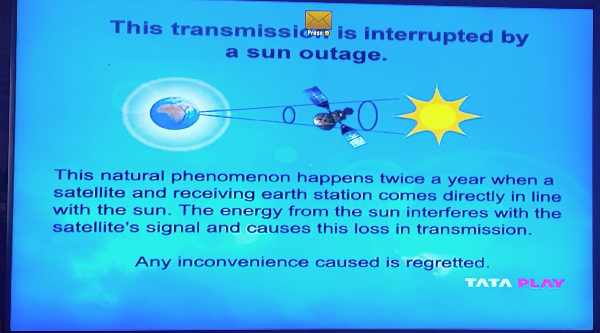 #tataplay hit by the #sunoutage