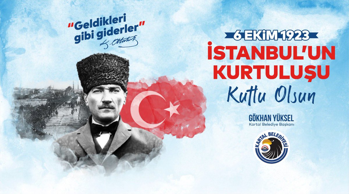 İstanbul'un kurtuluşunun 99. yılı kutlu olsun! 🇹🇷 İstanbul'un düşman işgalinden kurtuluşunun 99. yılında başta Gazi Mustafa Kemal Atatürk olmak üzere tüm silah arkadaşlarını saygı, minnet ve özlemle anıyorum.