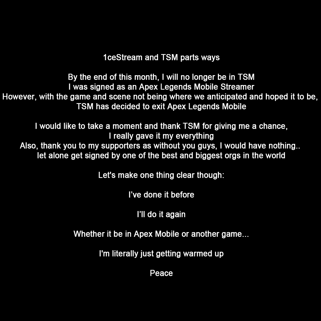 TSM FTX 1ceStream on Twitter: 
