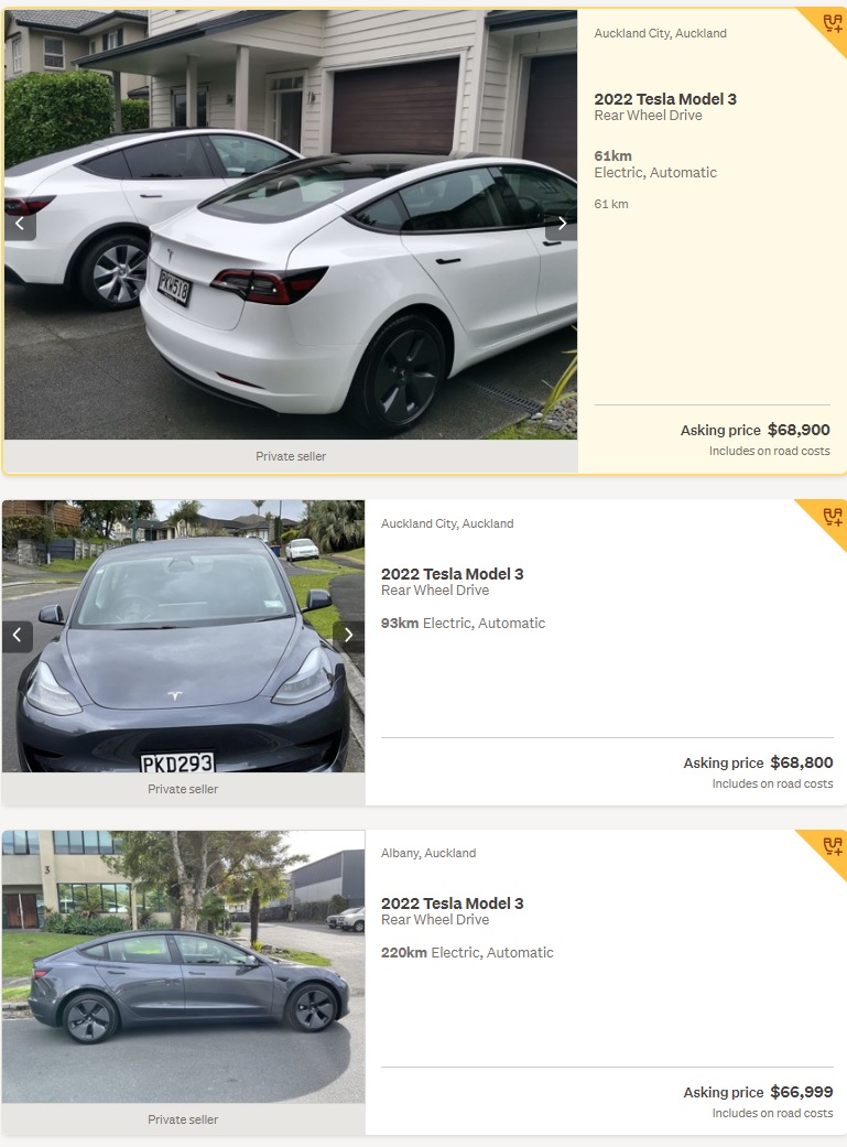 RandomKiwi_'s tweet photo. @PolitiReality Delivery time for NZ is Nov-Dec 2022 so that would be in line with your 1 week since shipping time is at least 10 weeks. Or you can just get one now, as cars that scalpers bought to bank the gov EV credit fill up the classifieds. https://t.co/KheCM90FAO