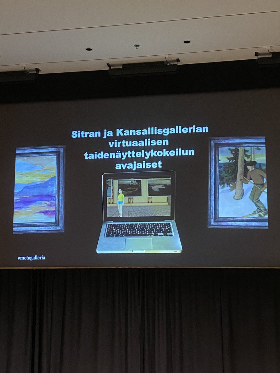 Nyt se kuulkaas on auki, nimittäin <a href="/K_Galleria/">Kansallisgalleria – Finnish National Gallery</a> <a href="/SitraFund/">Sitra</a> <a href="/decentraland/">Decentraland</a> yhteishanke, eli The Finnish Metagallery! Tänään viralliset avajaiset, menkää käymään! #metaversumi #metagalleria