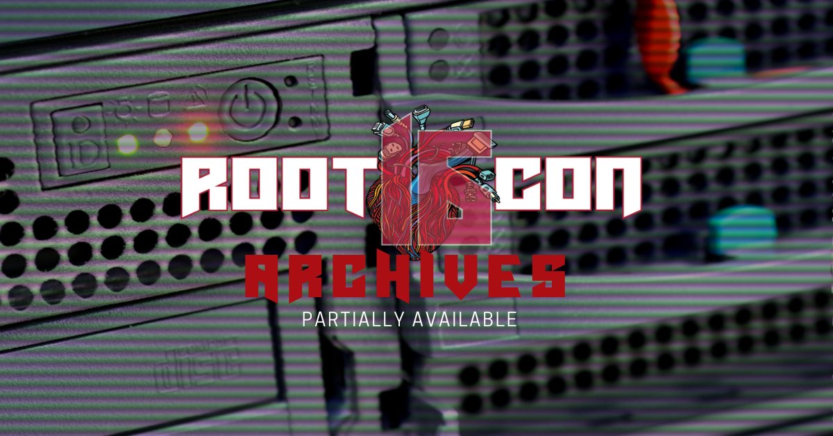 rootconorg's tweet photo. We have recuperated from sleep deprivation for the last 8 months, ROOTCON 16 Archives is now partially available and is already good for human consumption.
#rootcon16 #rootcon #convault
Check them out! https://t.co/WPDSouSF4p https://t.co/wvjr4HeduU