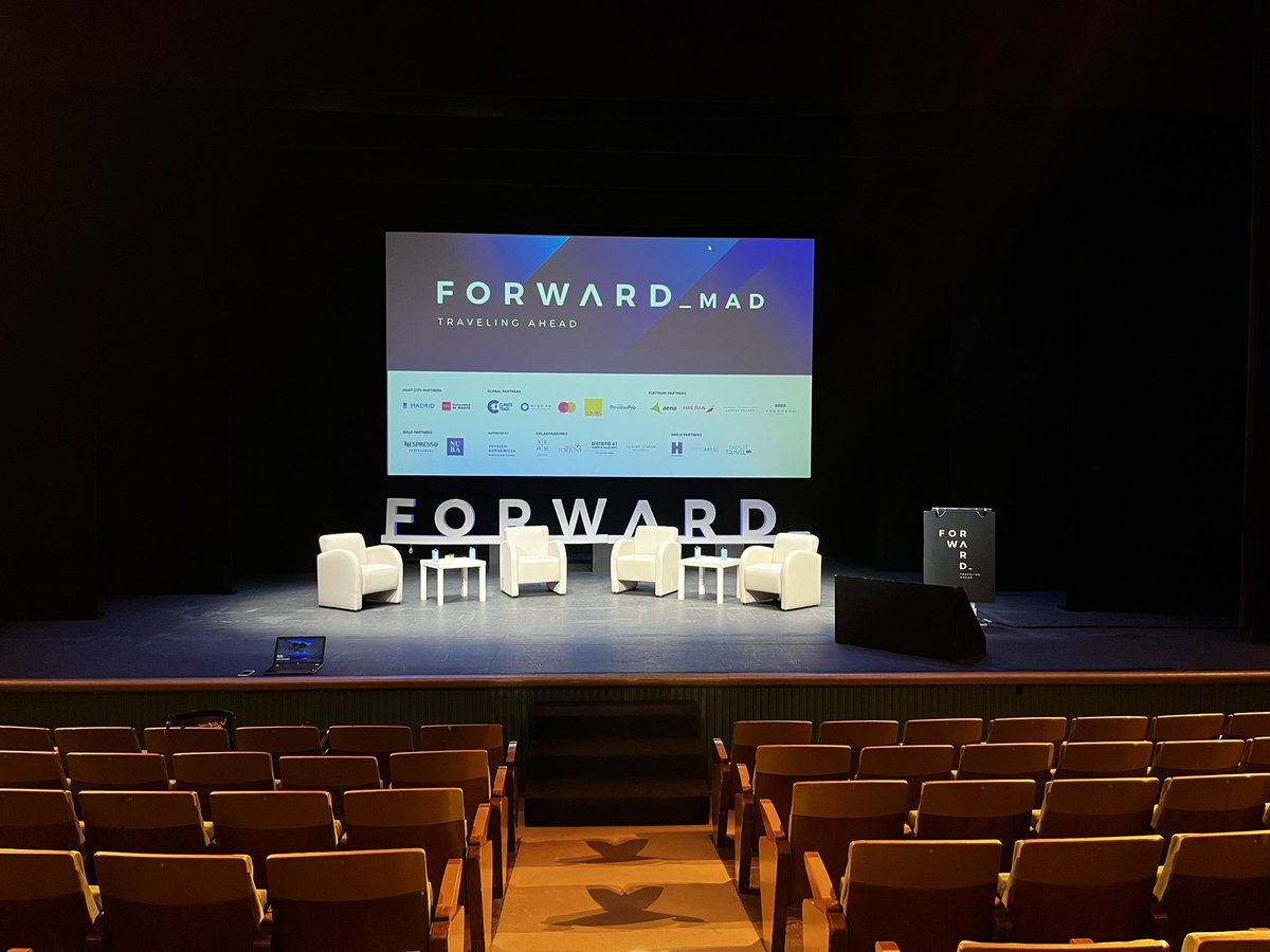 roman_townsend's tweet photo. The stage is ready and the crowd is arriving: @forward_travel’s event has started! If you can’t make it along in person you can watch live here: https://t.co/iZ2PhkCj4f
You might recognise the MC for the day…as it is me. #Forward_MAD #Luxury #Madrid https://t.co/iQivaxUBVT