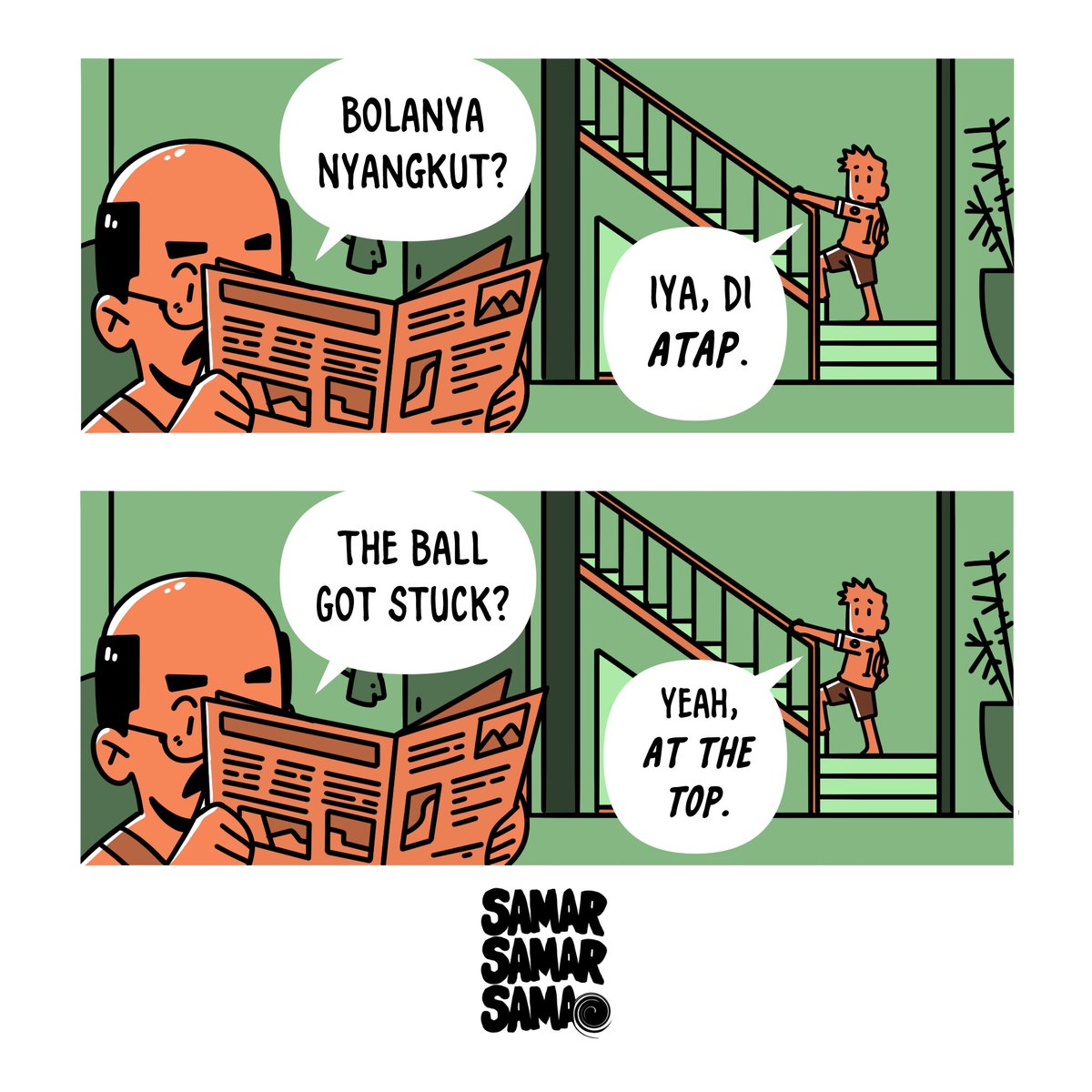 ValdisGhaffar's tweet photo. Ini dia #SamarSamarSama koleksi beberapa kata yang kedengerannya sama dan artinya sama, namun bisa juga tidak sama.

Komik yang dibuat berdasarkan sepengalaman dan sependengaran. Iseng iseng buat jadi pemanasan tapi ya semoga berkesan!

#comic #comicstrip #digitalart #disrobot https://t.co/IlytmTwYJk