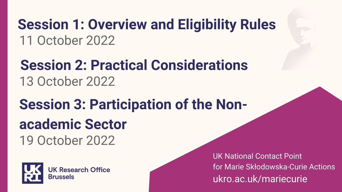 🚨 The 2022 @MSCActions Staff Exchange Call is now open!

👉Join our free webinars &amp; learn more on how UK institutions can participate in this call!
 
👉Register: ukro.ac.uk/about-ukro/ukr…

👉You will hear from Sandra Pinto Marques from 
<a href="/REA_research/">European Research Executive Agency</a> &amp; Gavin McConvey <a href="/amhNI/">Action Mental Health</a>

#MSCA
