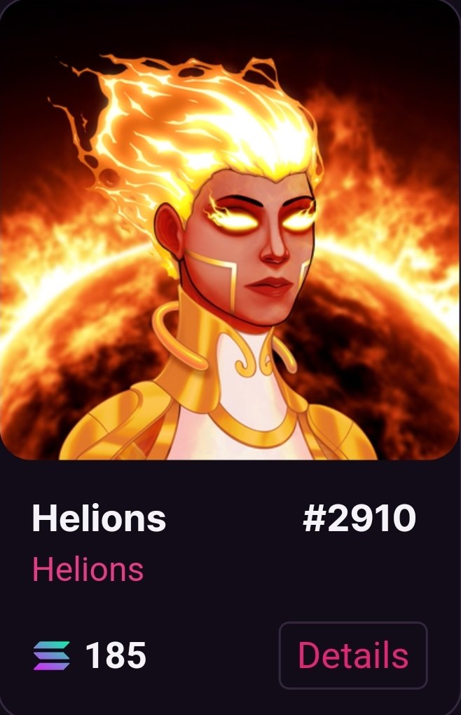 HelioX_pass's tweet photo. GM Helions 

Check out our rank #5 Solar Goddess on ME 🔥🔥🔥

👇Show us your Solar Flare haired Helions below https://t.co/olqVJR39pT