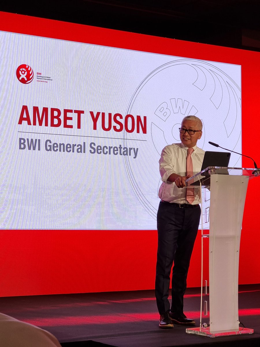 BWI GENERAL SECRETARY REPORT TO 5TH WORLD CONGRESS

"In numbers there is safety. In numbers, there is strength. La lucha continua! Para la gente, para el pueblo, para la democracia, para la paz, para la planeta!"

Read the full report. ⬇️
bwint.org/cms/bwi-genera…
