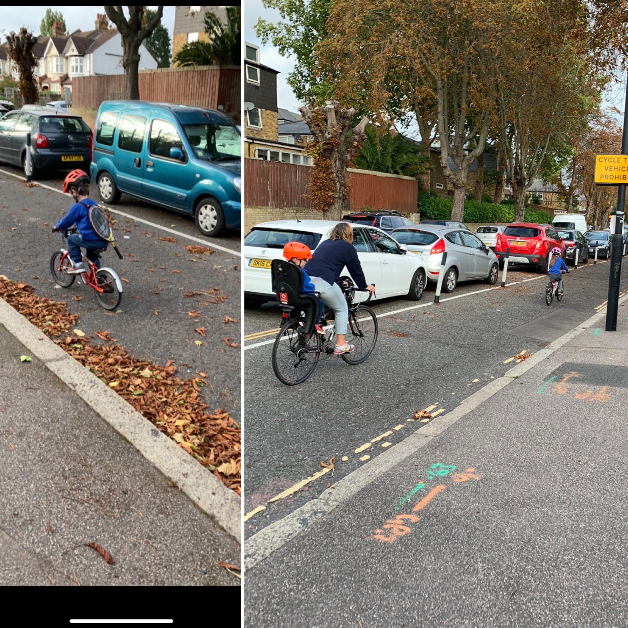 Sustainable School Run on Twitter "Rosendale cycle lane teaming with