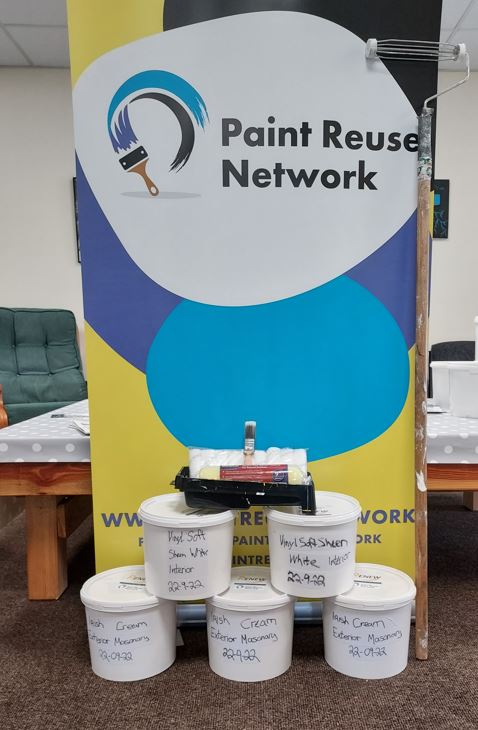 In partnership with Waterford City &amp; County Council, Renew has developed a Paint Reuse Initiative !

Our paint is €2.25 PER LTR.
Our ceiling paint is €1.50 per LTR
Our favorites at the moment include:
Irish cream exterior paint
Vinyl soft interior paint

#SocialEnterprise